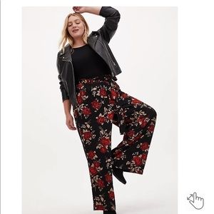 TORRID Floral Crepe Wide-leg Pants
